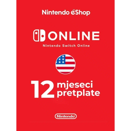 Nintendo pretplata 12 mjeseca USA /Digital Code