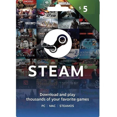 STEAM dopuna kredita 5 USD /Digital Code