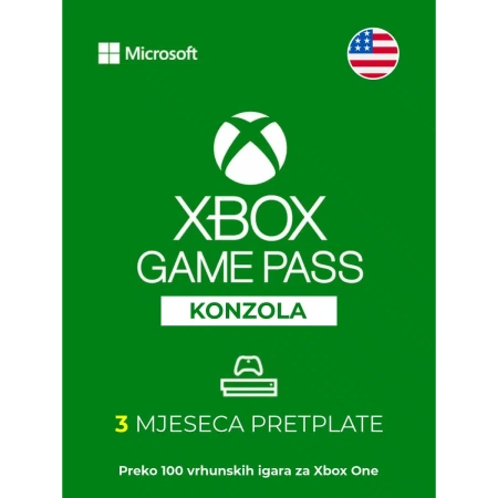 XBOX Game Pass Core pretplata 3 mjeseca USA /Digital Code