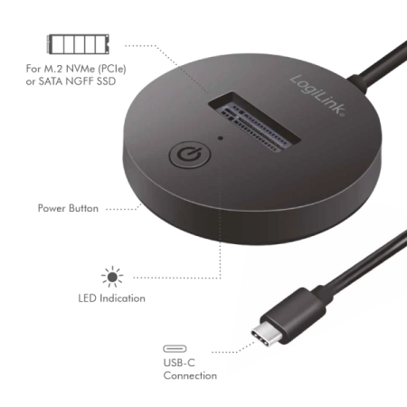 Logilink HDD Quickport M.2 NVMe QP0032