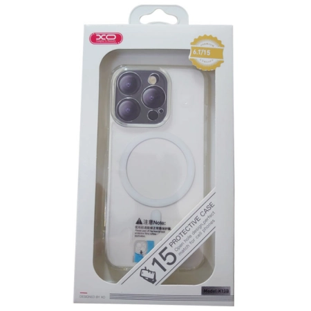 XO Prozirna TPU+ABS maskica iPhone 15 sa magnetom