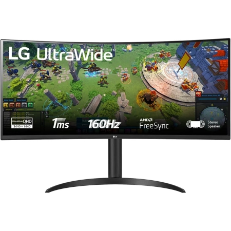 34" LG 34WP75CP-B QHD 160Hz UltraWide Curved Display