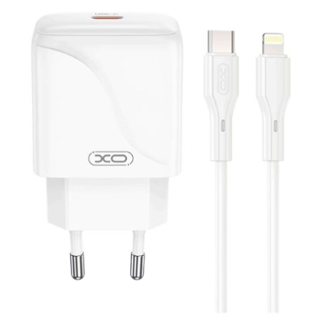 XO L141 20W Type-C Fast Charger + Lightning cable