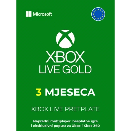 XBOX Game Pass Core pretplata 3 mjeseca EU /Digital Code