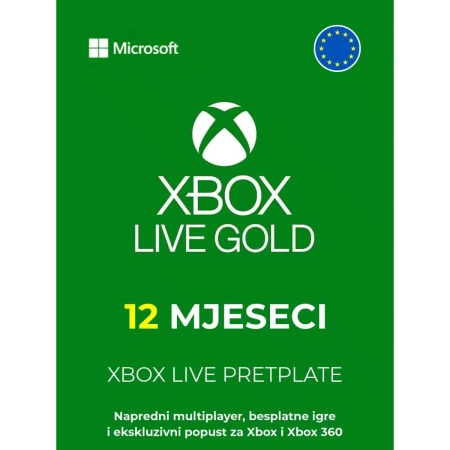 XBOX Game Pass Core pretplata 12 mjeseca EU /Digital Code