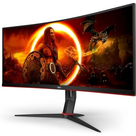 34" AOC CU34G2XP/BK WQHD 144Hz Curved Gaming Display