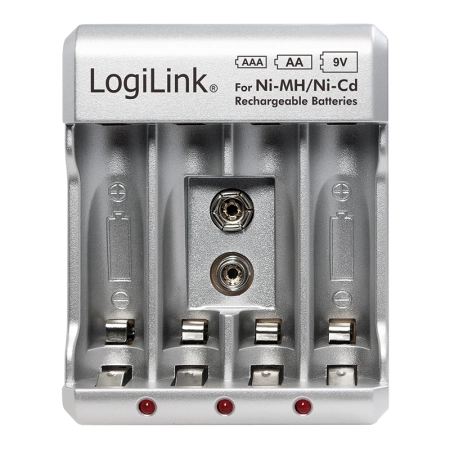 LogiLink Battery charger for Ni-MH/Ni-Cd AA/AAA/9V accumulators  PA0168